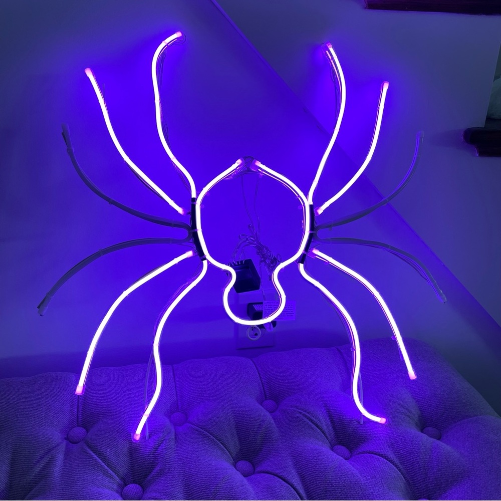 NIB Hide and Eek Neon Climbing Spider